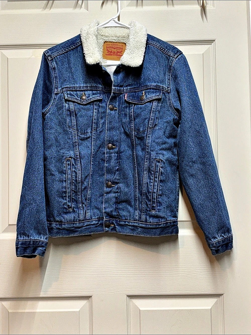 Levi's Sherpa-Lined Denim Jacket Size XL Like New